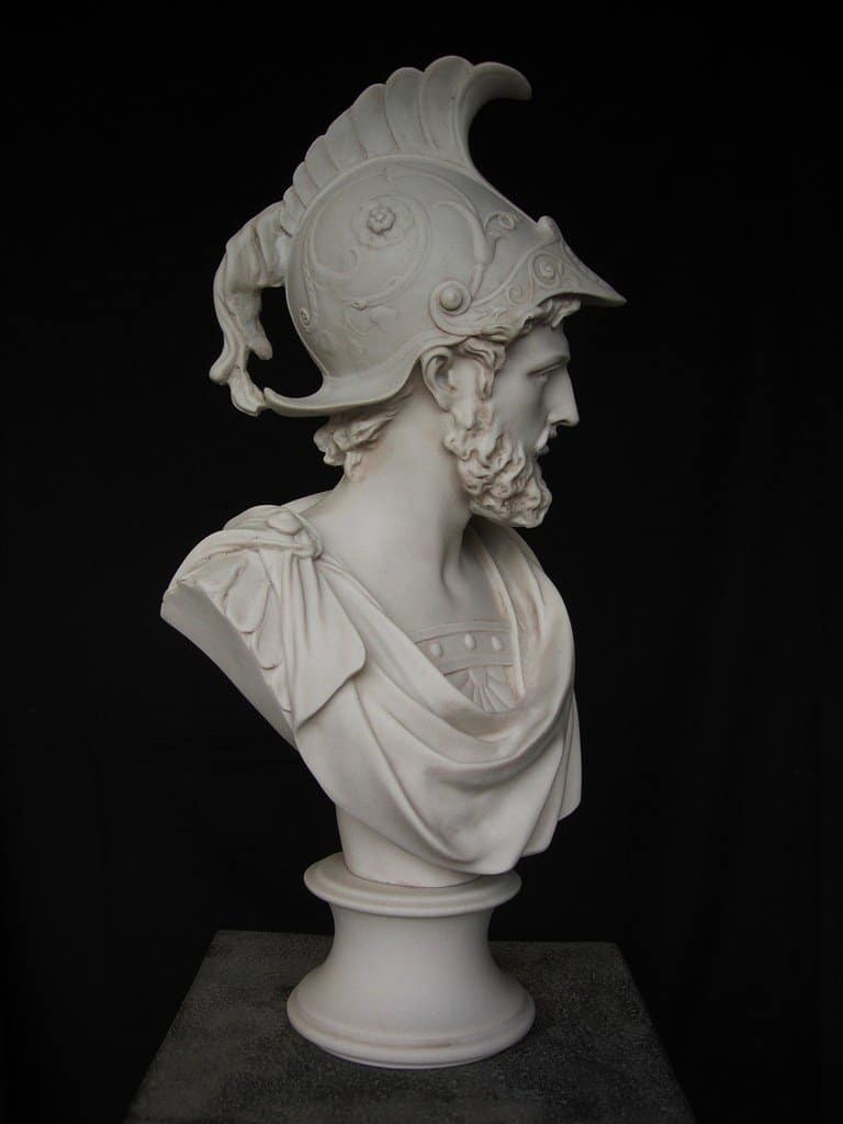 Gezond Post compleet Exclusief Ajax beeld, wit (borstbeeld); 41 cm hoog // borstbeeld/buste