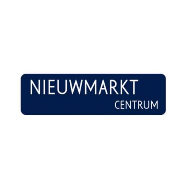 Amsterdams straatnaambord - Nieuwmarkt centrum