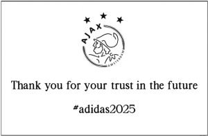 Amsterdammertje for Adidas van Ajax text plate