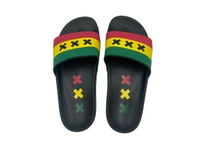 Amsterdam reggae slippers bovenaanzicht