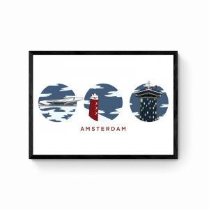 Amsterdam Moderne Mix Poster