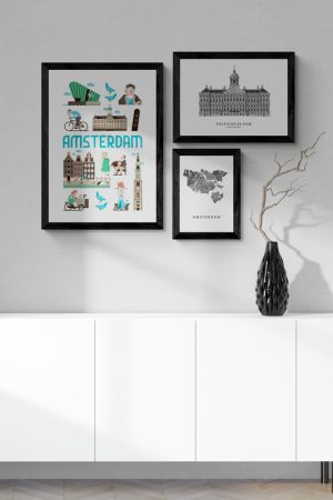 Amsterdam – Illustratie Poster