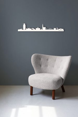 Amsterdam skyline - gelaserd hout