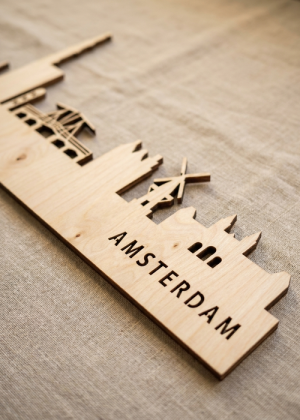 Duurzame houten skyline Berken Amsterdam