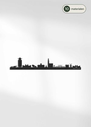 Houten Skyline van Amsterdam