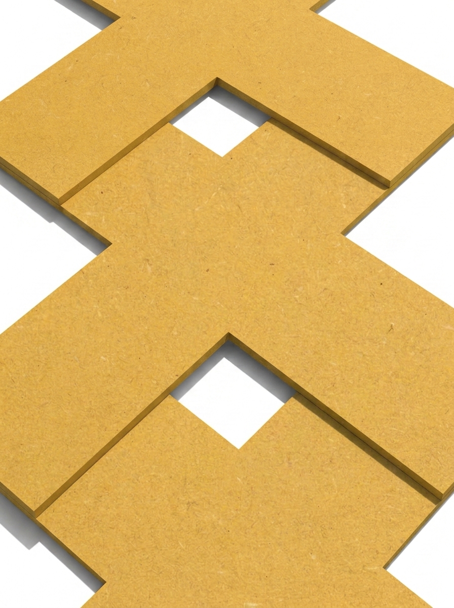 Gele Andreaskruizen MDF