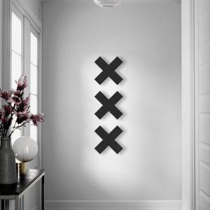 Houten Andreaskruisen - Duurzaam XXX Zwart