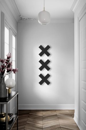Houten Andreaskruisen - Duurzaam XXX Zwart