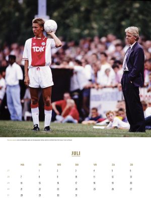 Nostalgische Ajax voetbal kalender 2025 - juli (Michel Kreek)