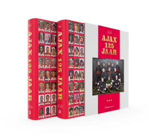 Ajax-125-jaar-boek- (2 delen in luxe bewaarcassette)