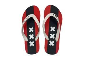 Amsterdam teenslippers bovenaanzicht