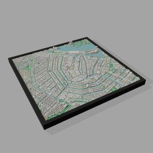 Amsterdam in 3D maquette