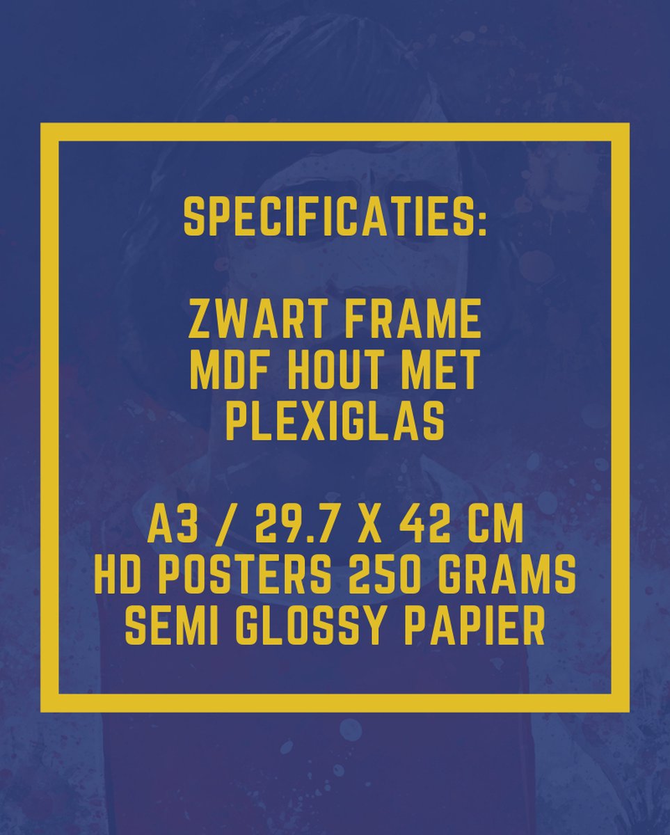 Poster Ajax shirt met eigen naam en rugnummer - A3 formaat - Afbeelding 4